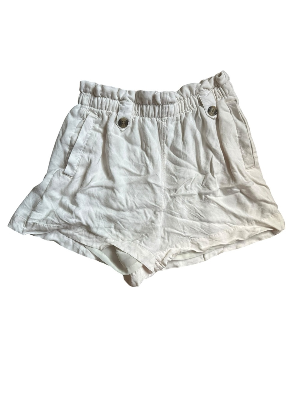 American Eagle Outfitters White Loose-Fit Shorts – Size Medium